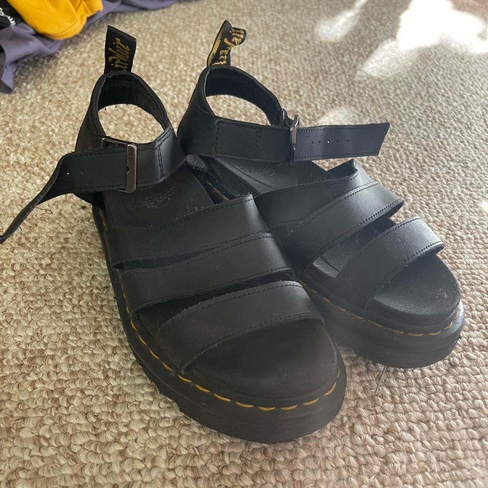 Doc Martin Black Sandals